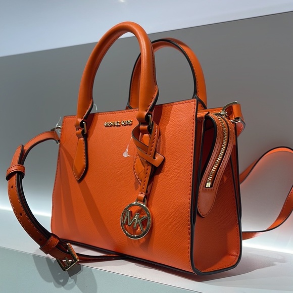 MICHAEL KORS
Sheila Small Faux Saffiano Leather Satchel
Poppy 
NWT - Picture 2 of 16